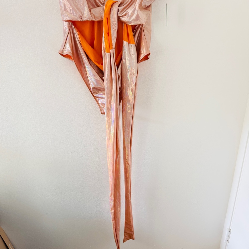 NWT Anthropologie Hutch Marco Shimmer Wrap One-Piece Swimsuit - Picture 8 of 12